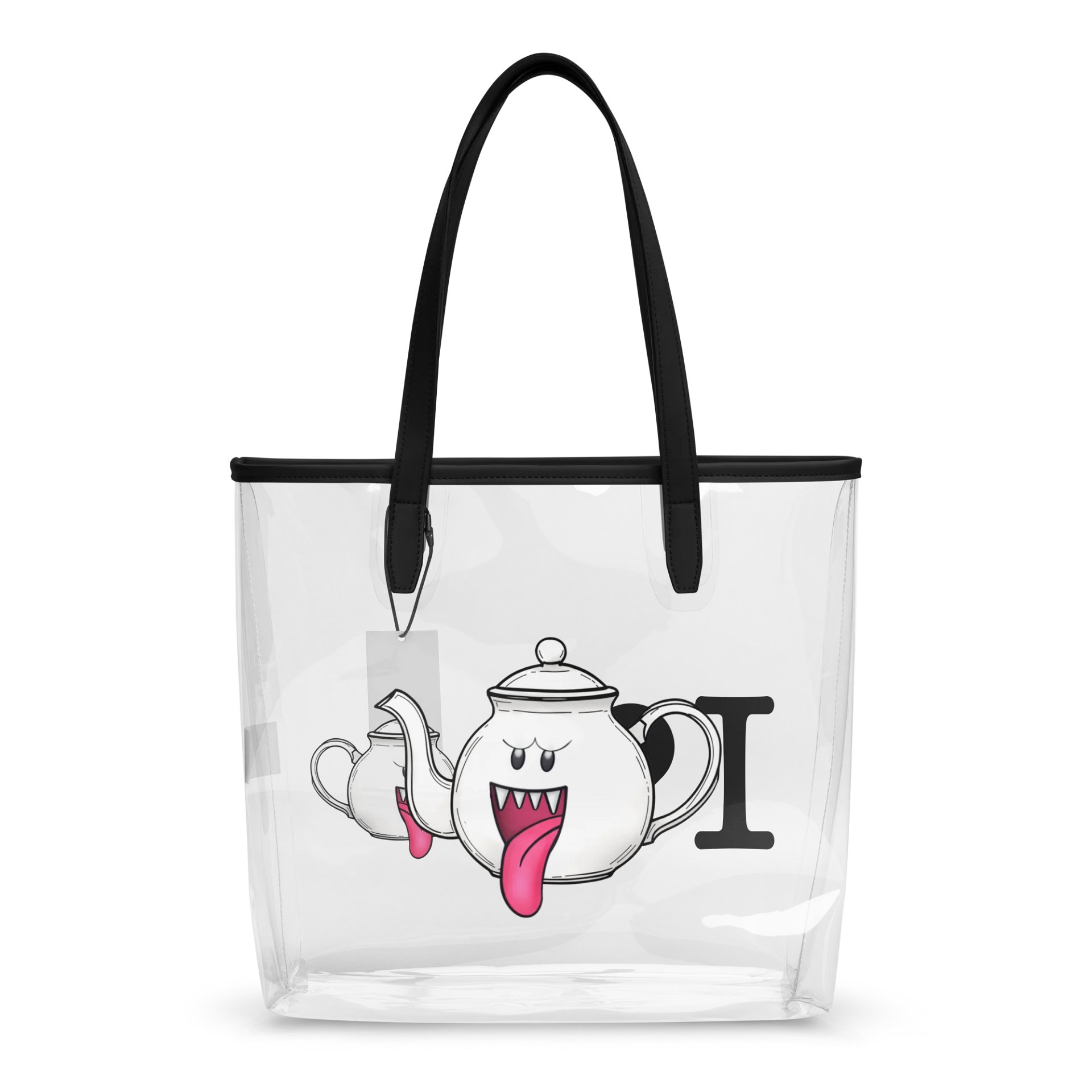 I Love Boo-Tea Clear Tote Bag product image (2)