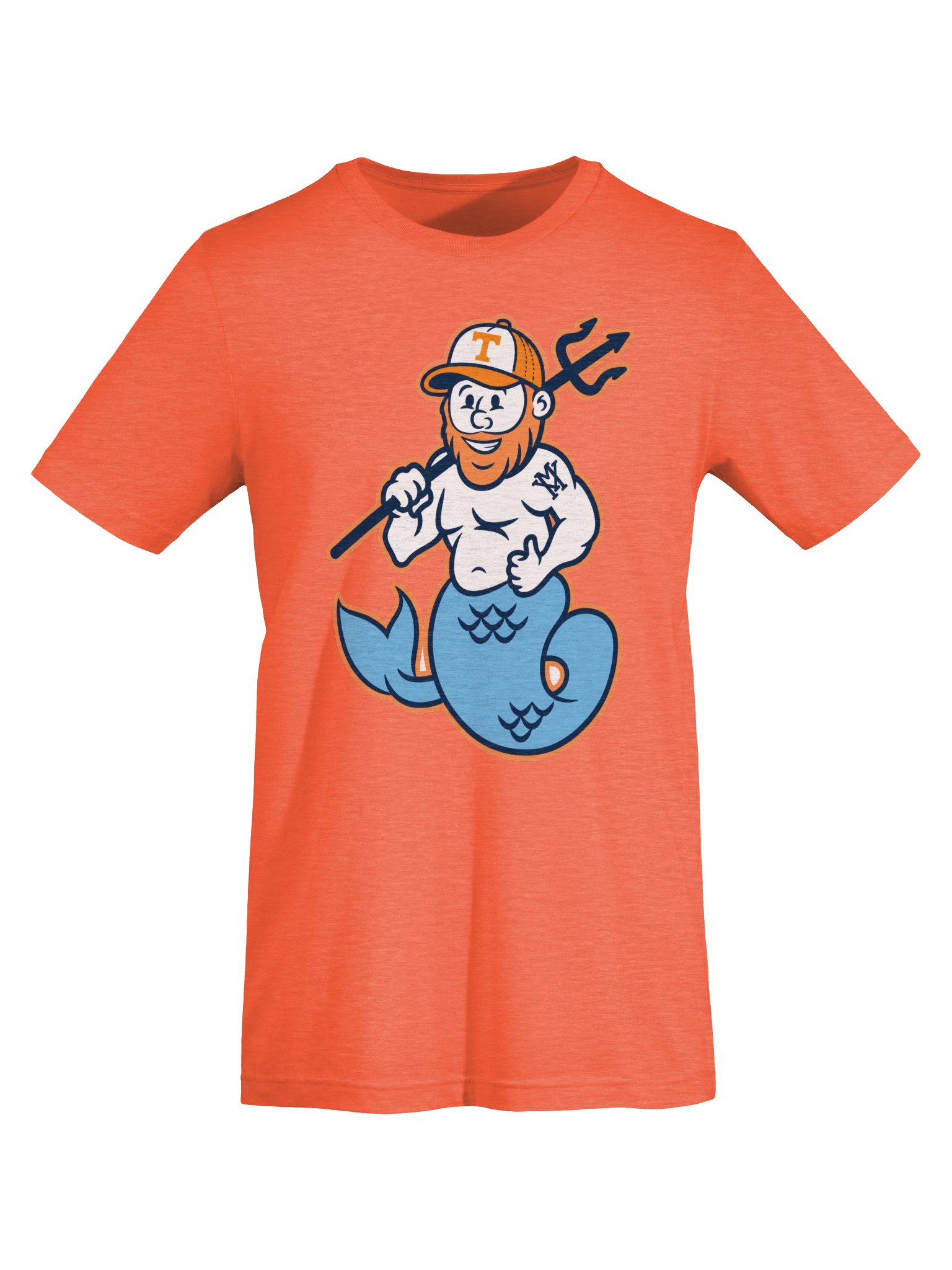Merman Volunteers – Heather Orange Tee product image (5)