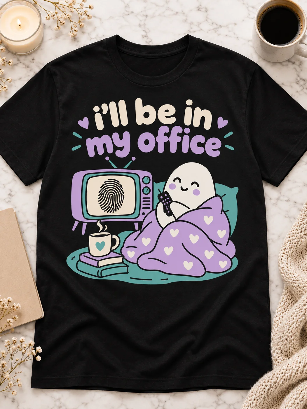 I’ll Be in My Office True Crime Podcast T-Shirt product image (1)