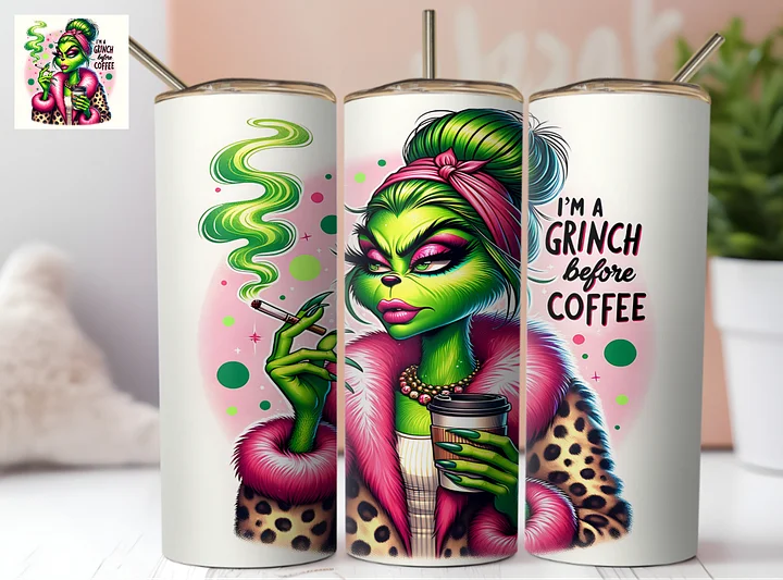 I am G*** Before Coffee Tumbler Wrap PNG product image (1)
