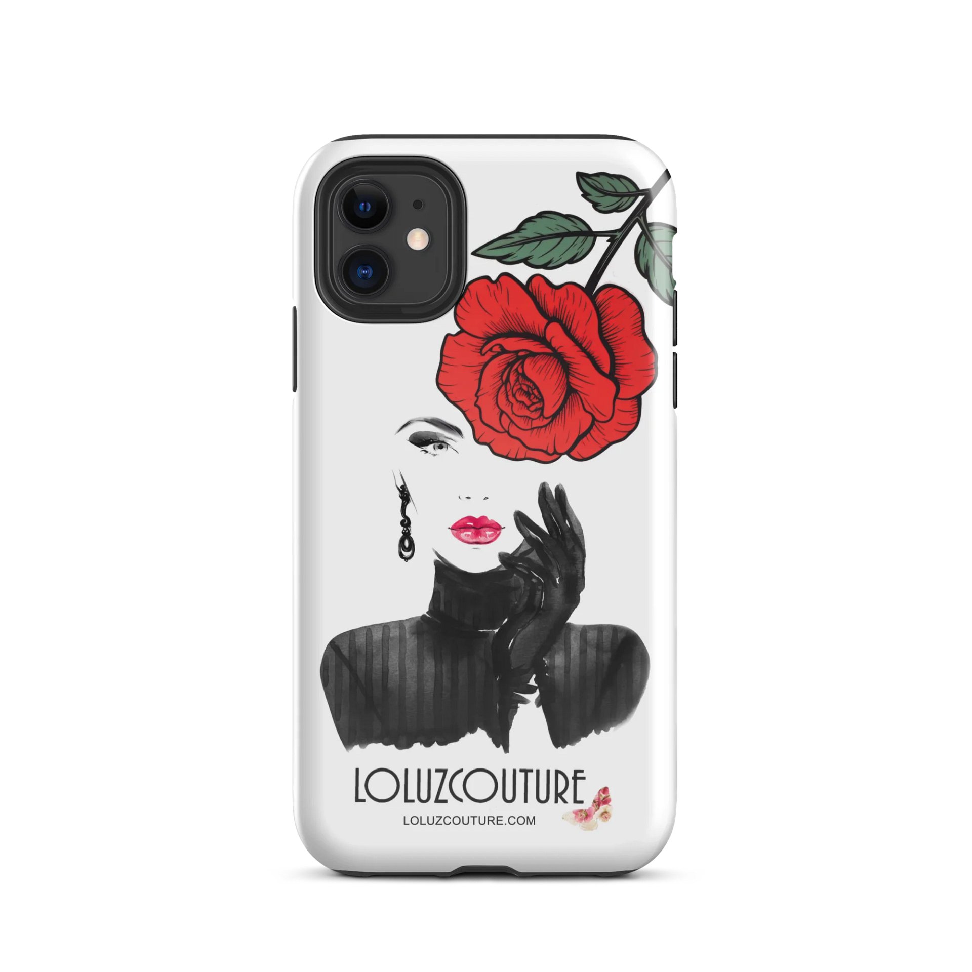 LoluzCouture Red Rose Elegance iPhone® Tough Case product image (55)
