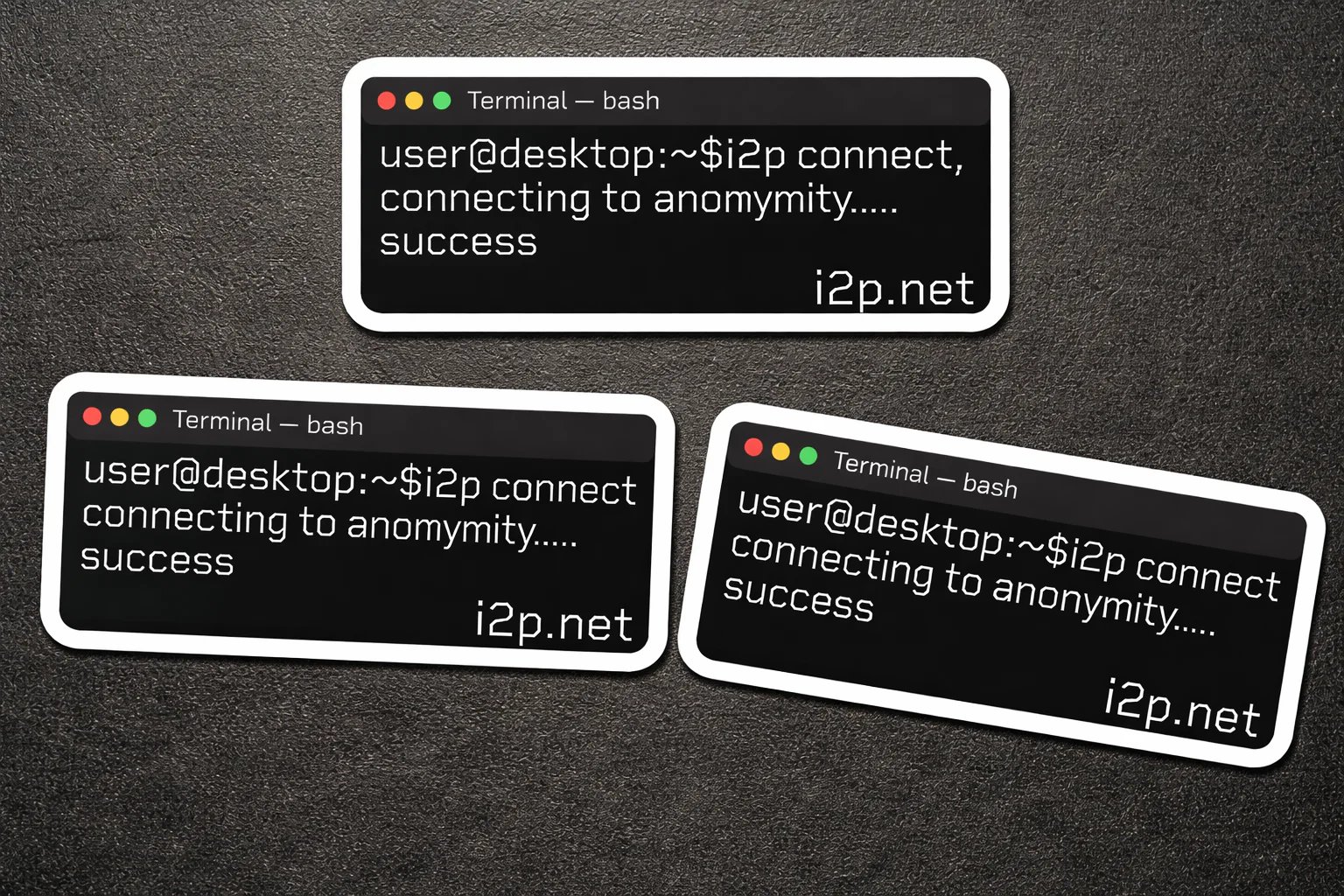 I2P Sticker Pack (4-Pack) product image (6)