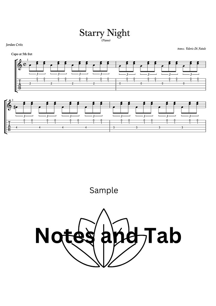 Starry Night (Piano) by Jordan Critz product image (2)