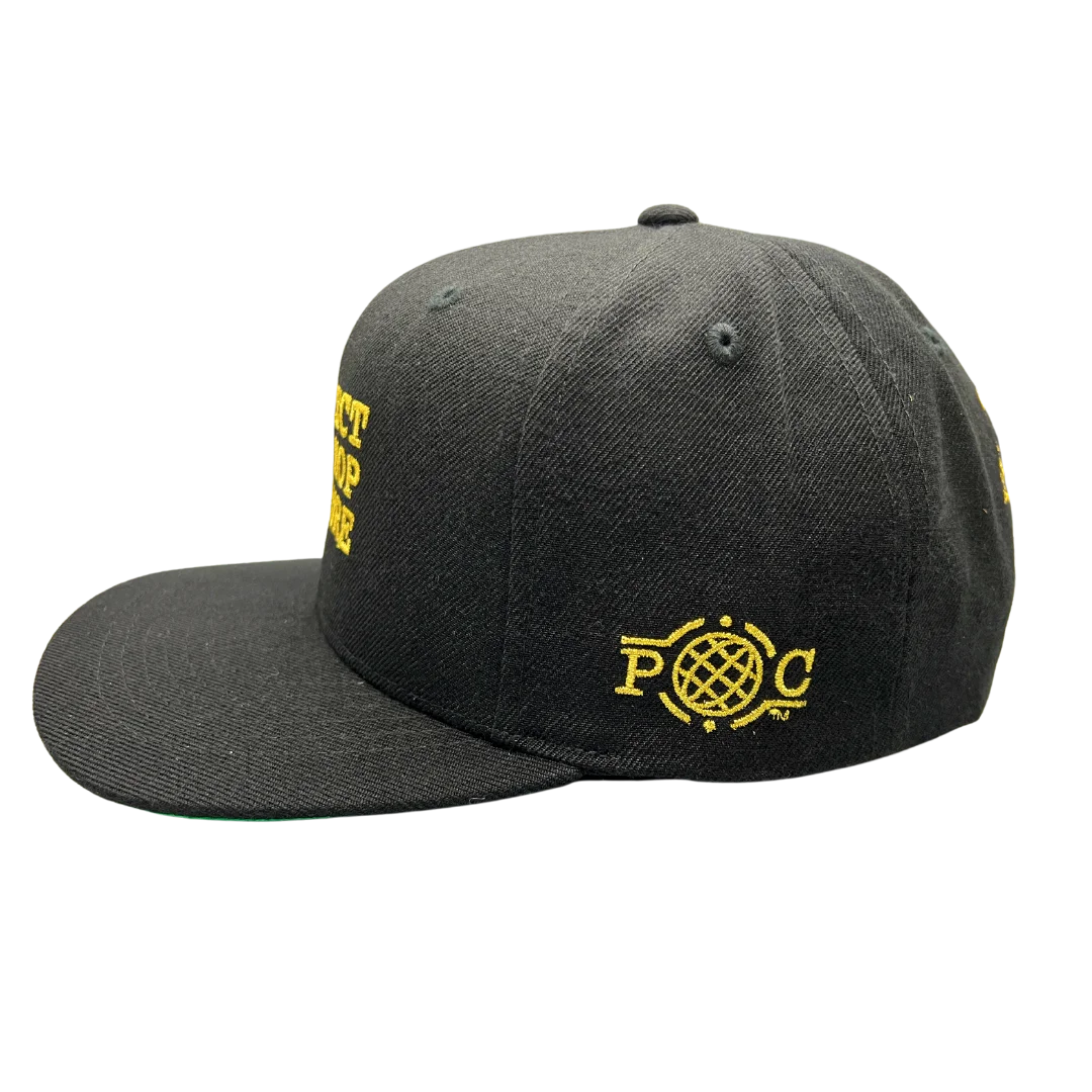 Protect Hip Hop Culture — 50th Anniversary Snapback (Black + Gold) product image (2)
