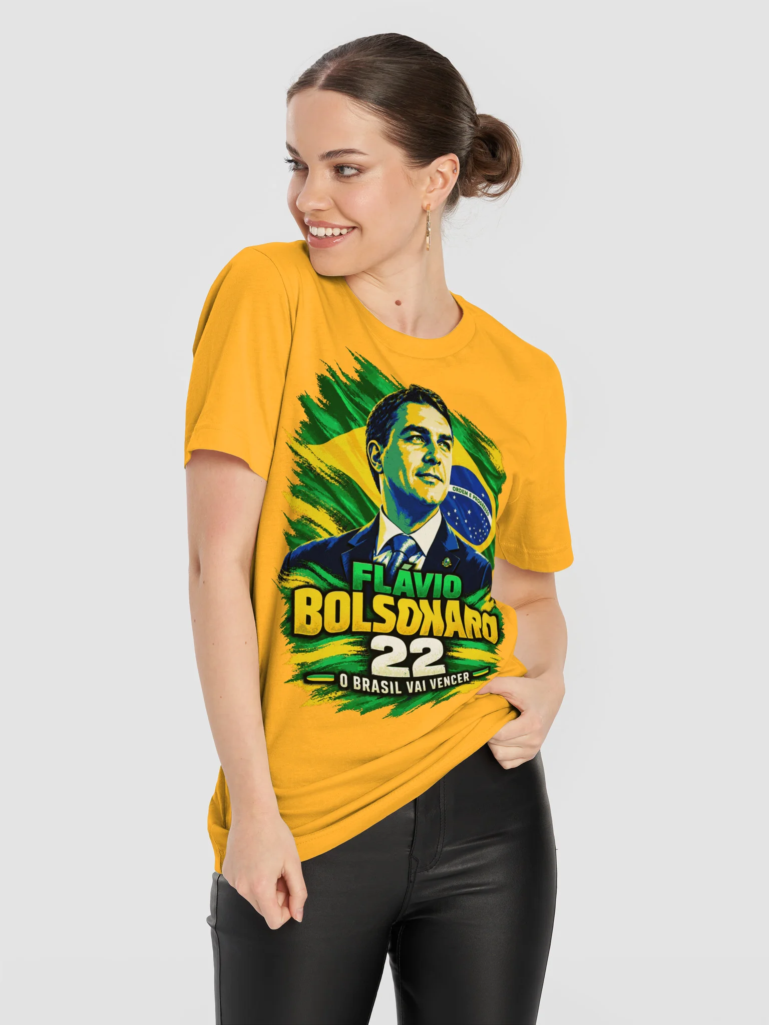 Flávio Bolsonaro 22 — "O Brasil Vai Vencer" T-Shirt product image (81)