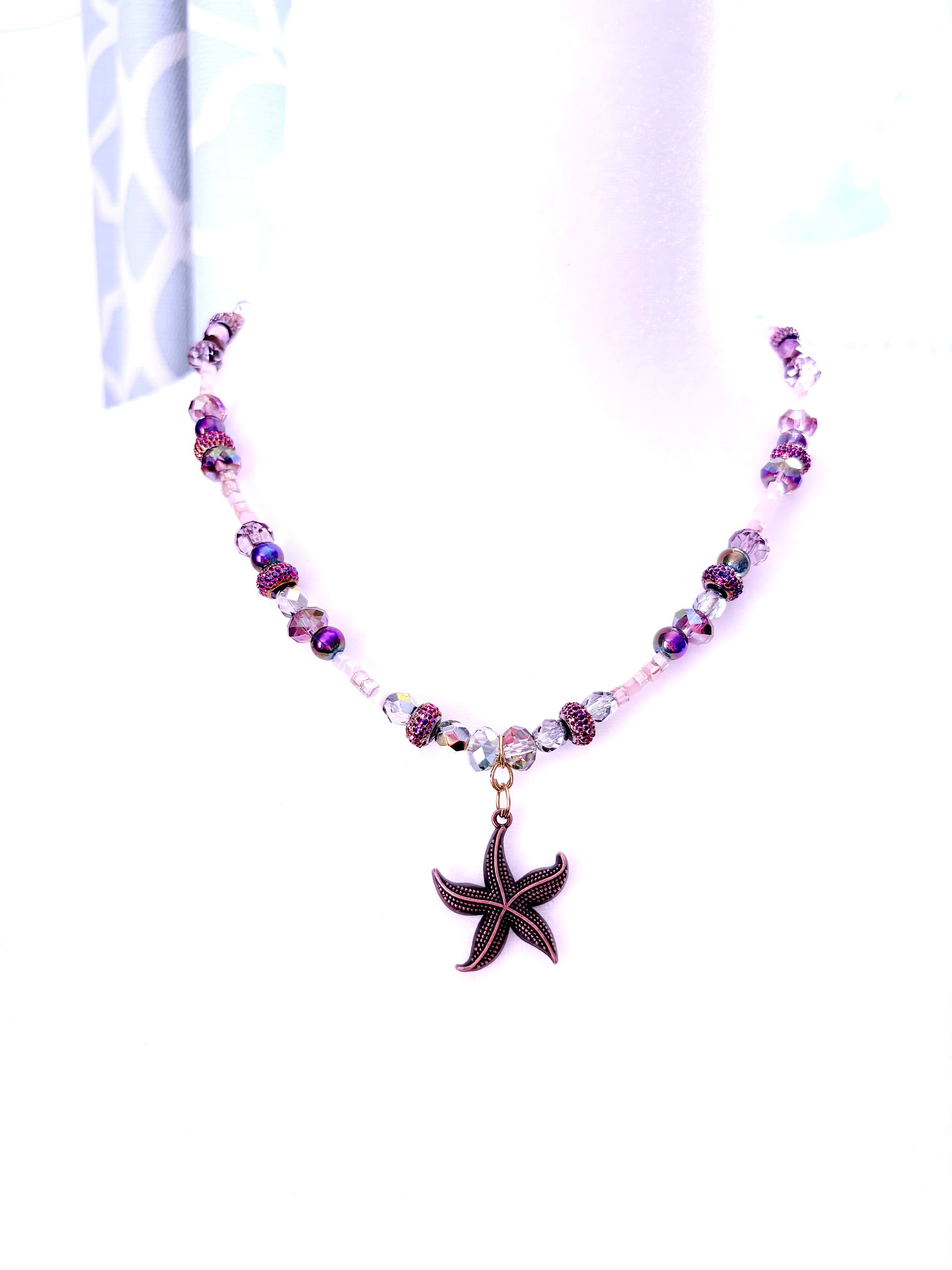 MFD-00027 | Copper Tone | Seaside Radiance | Starfish Pendant Necklace by Monique Faella Designs™ product image (3)