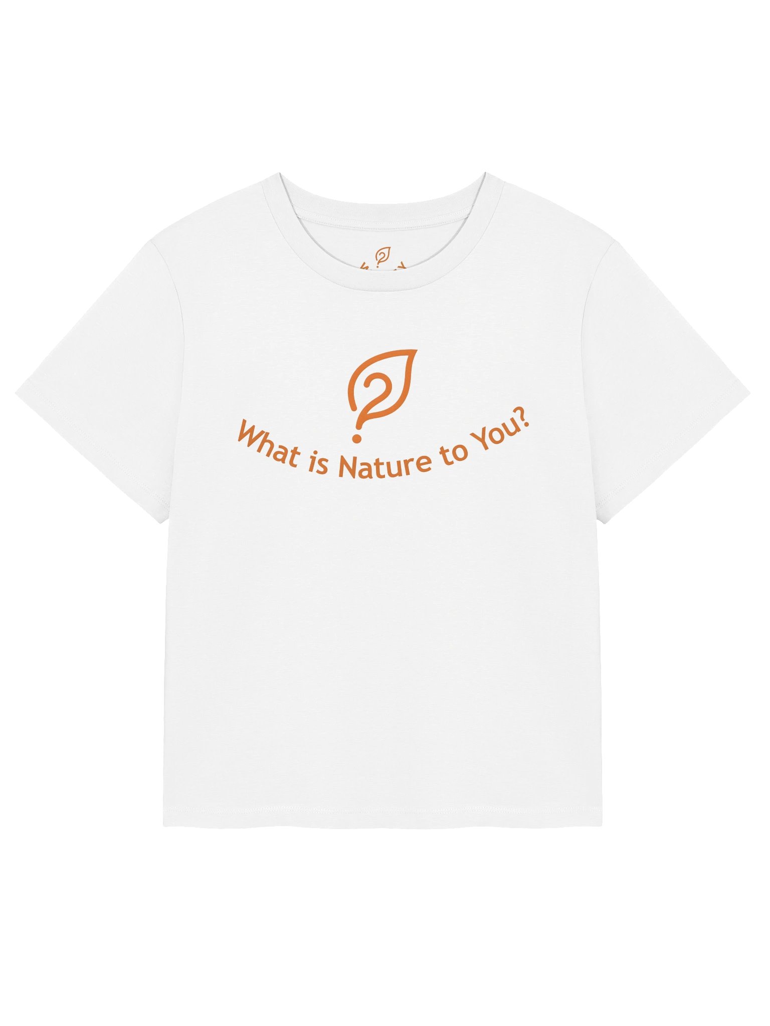 What is Nature to You? Women's Organic Ribbed Neck T-Shirt (White) product image (1)
