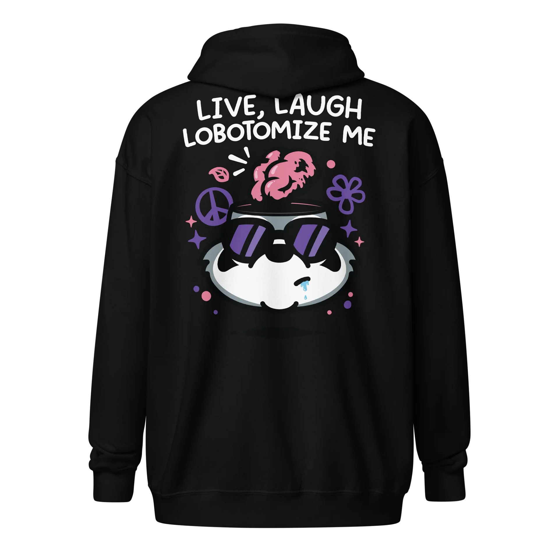 Live Laugh Lobotomize Zipper Hoodie product image (2)