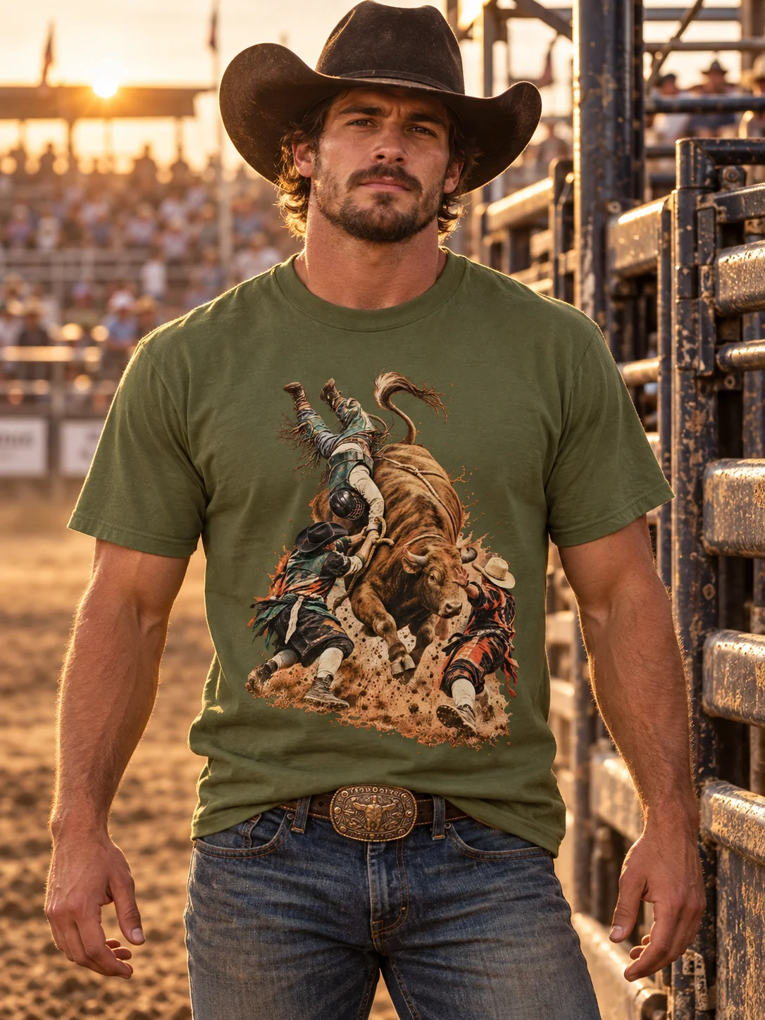 Rodeo Bullfighter Shirt — Run Toward the Wreck | Broken Roughstock™ product image (1)