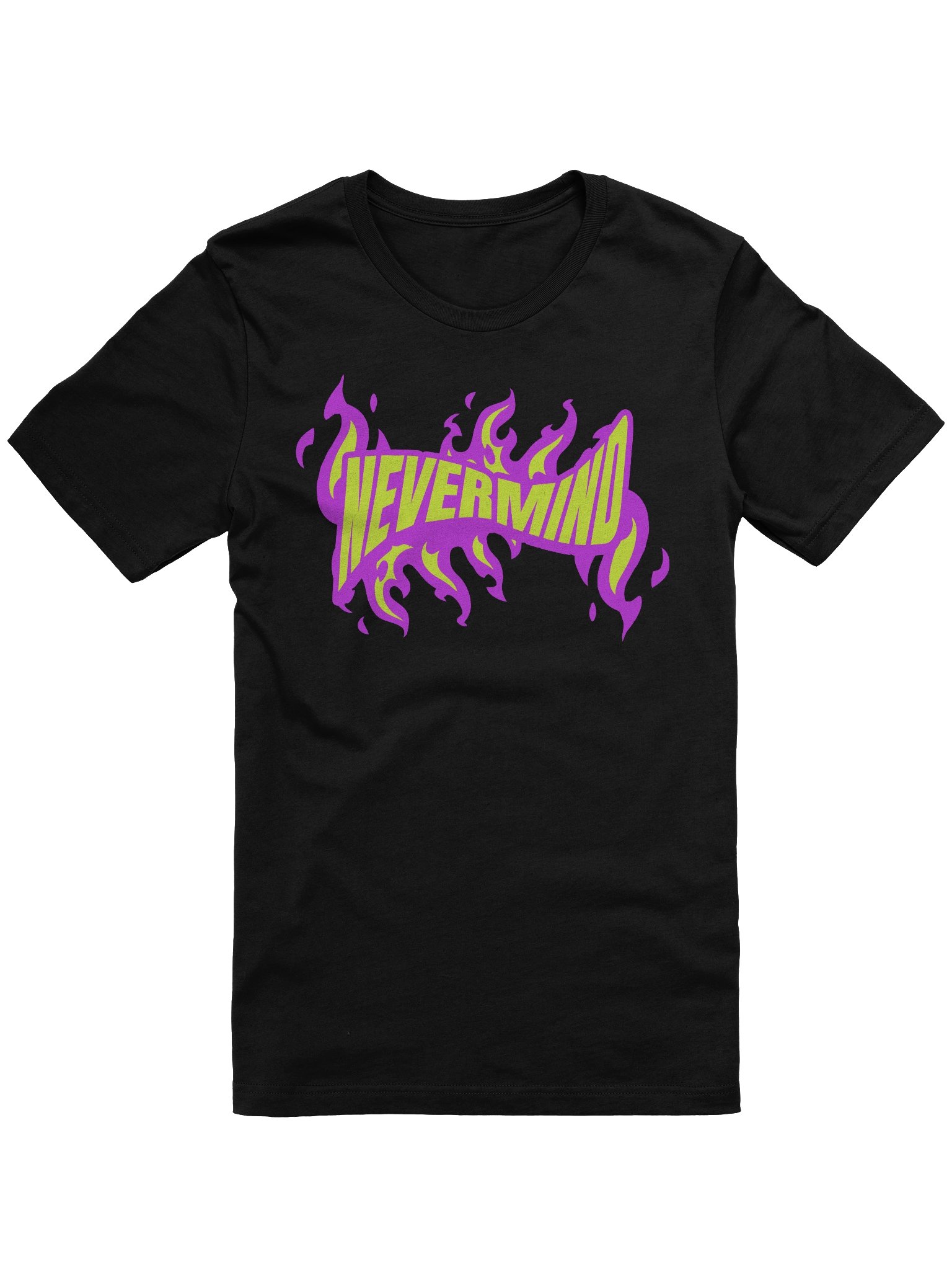 Nevermind Flame T-Shirt Urban Fashion Aesthetic Streetwear product image (1)