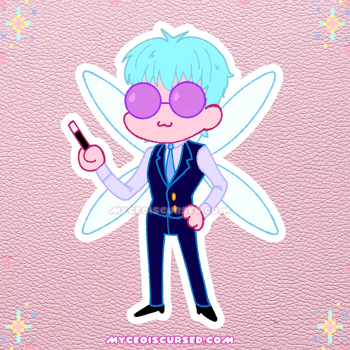 Office Fairy - Glossy Sticker 💜 product image (1)