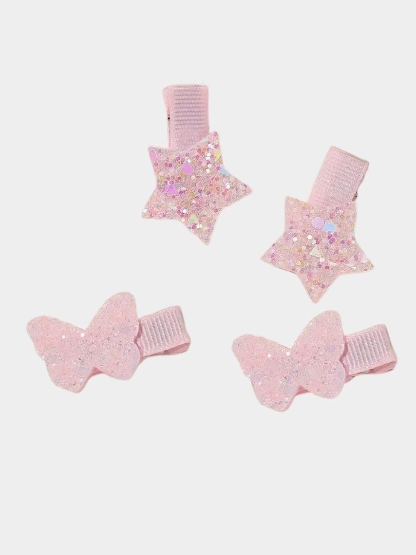 Pack 4 pinzas de mariposas y estrellas product image (1)