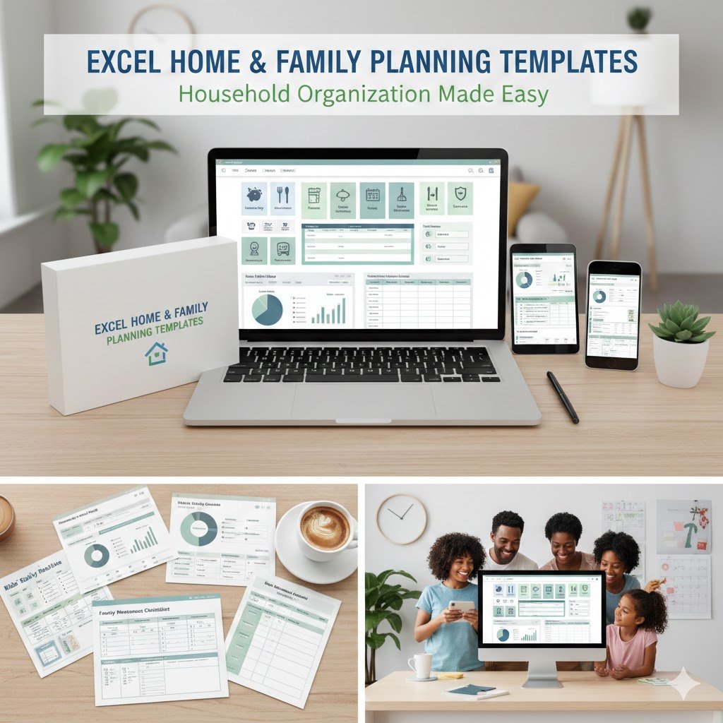 Excel Home & Family Planning Templates: Household Organization Made Easy product image (1)