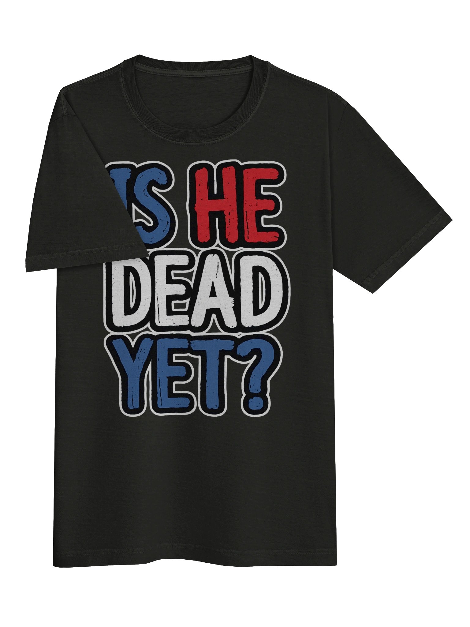 "Is He Dead Yet?" Unisex Oversized Garment-Dyed Tee product image (3)