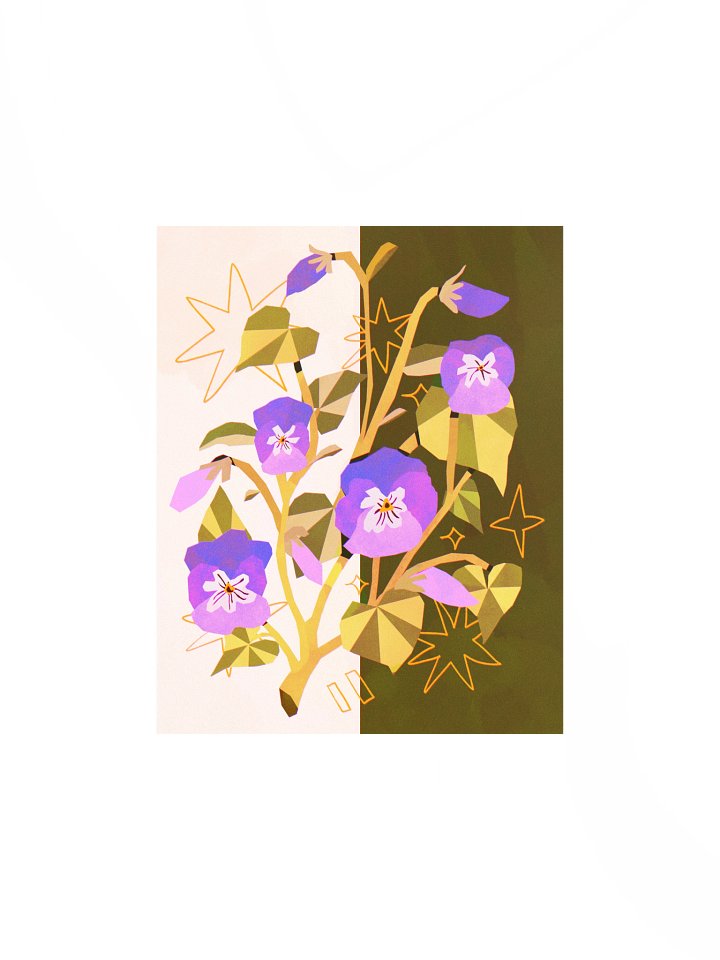 Day to Night Pansy - Print product image (2)