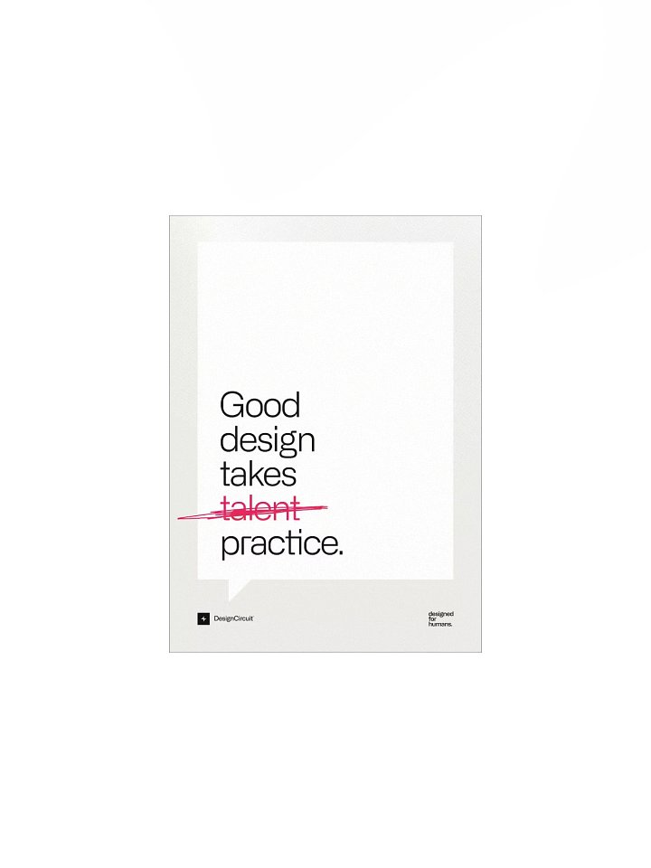 Good Design Takes Practice Print product image (1)