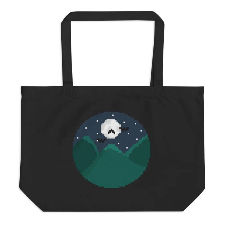 Large Mountain Harbingerofbeth Logo Tote designed by Cassafrassarole product image (1)