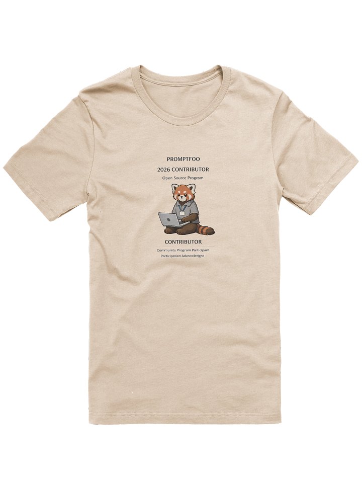 Promptfoo Open Source Participation Acknowledgement Shirt - 2026 Edition product image (1)