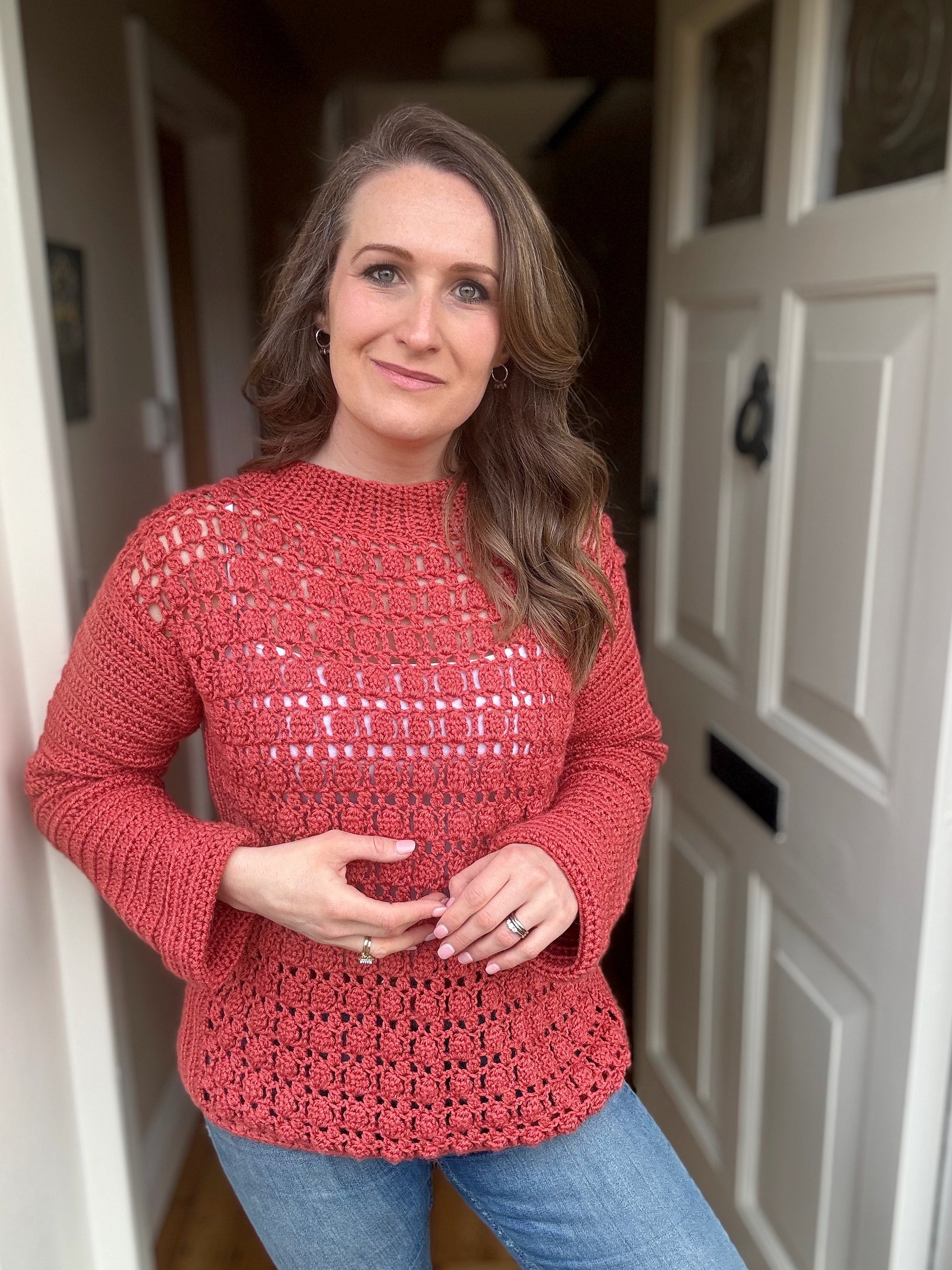 Textured Crochet Sweater Pattern / Florence Jumper Pattern / Crew Neck Sweater / Turtle Neck Pullover Pattern Pdf product image (10)