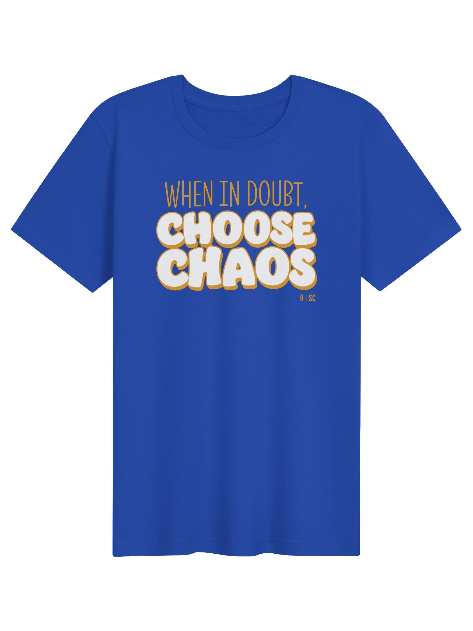 When in Doubt Choose Chaos T-shirt (Orange) product image (81)