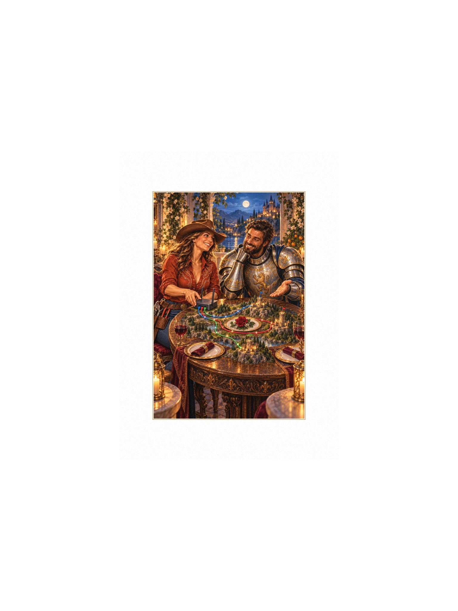 Routing Table Small Art Print product image (1)