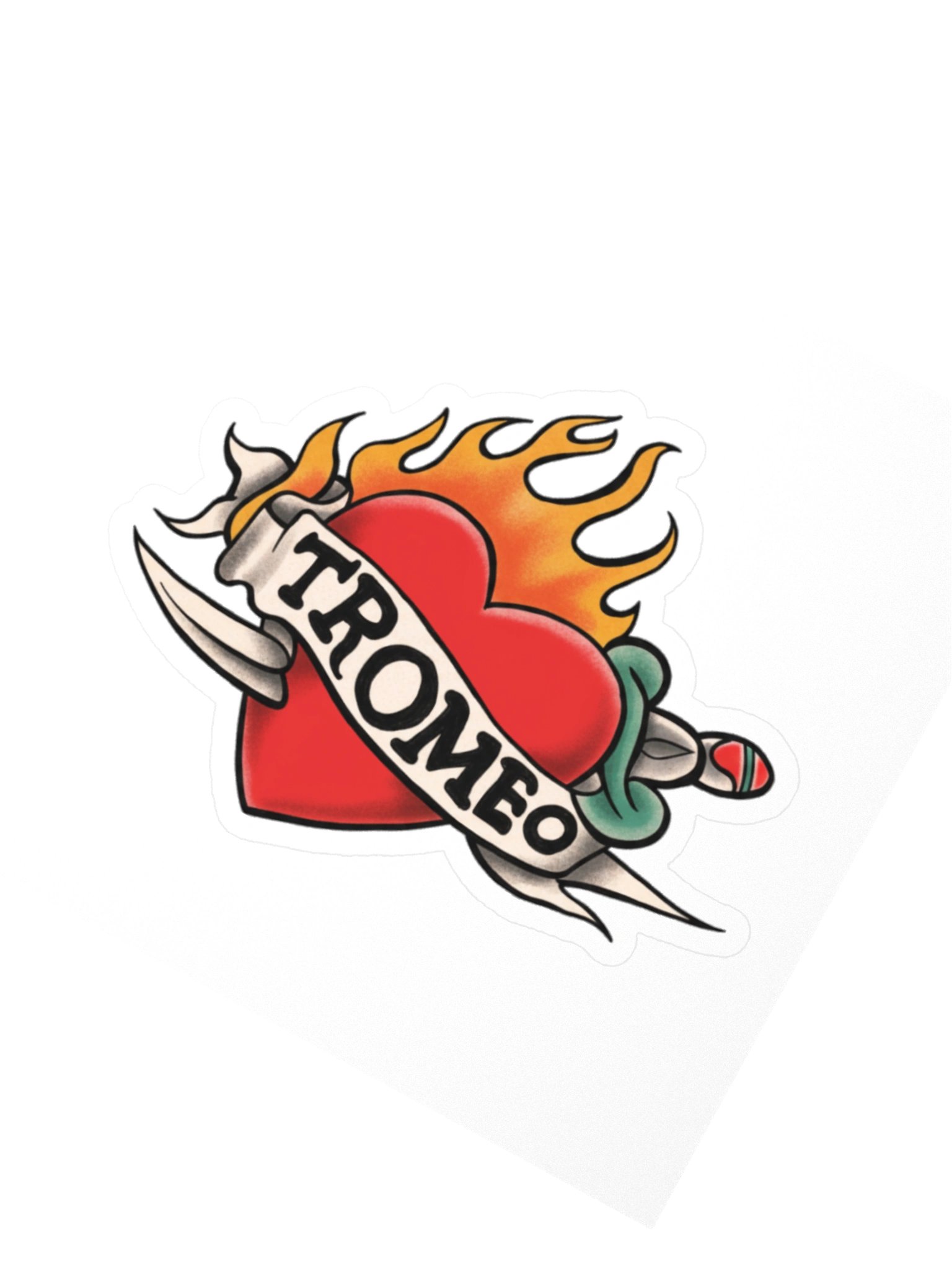 Tromeo Flaming Heart Sticker product image (4)