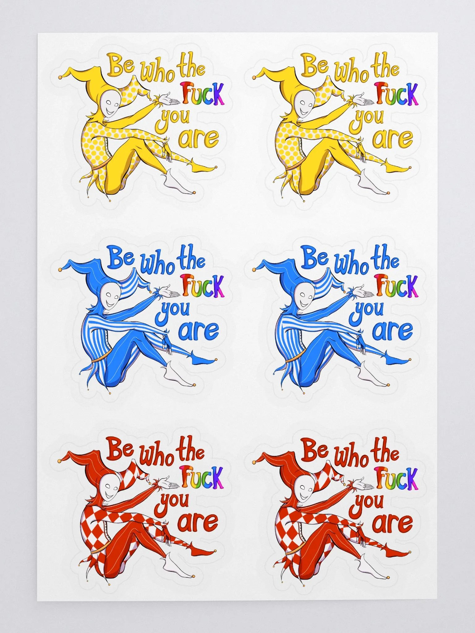 Pride Jesters Sticker Sheet product image (1)