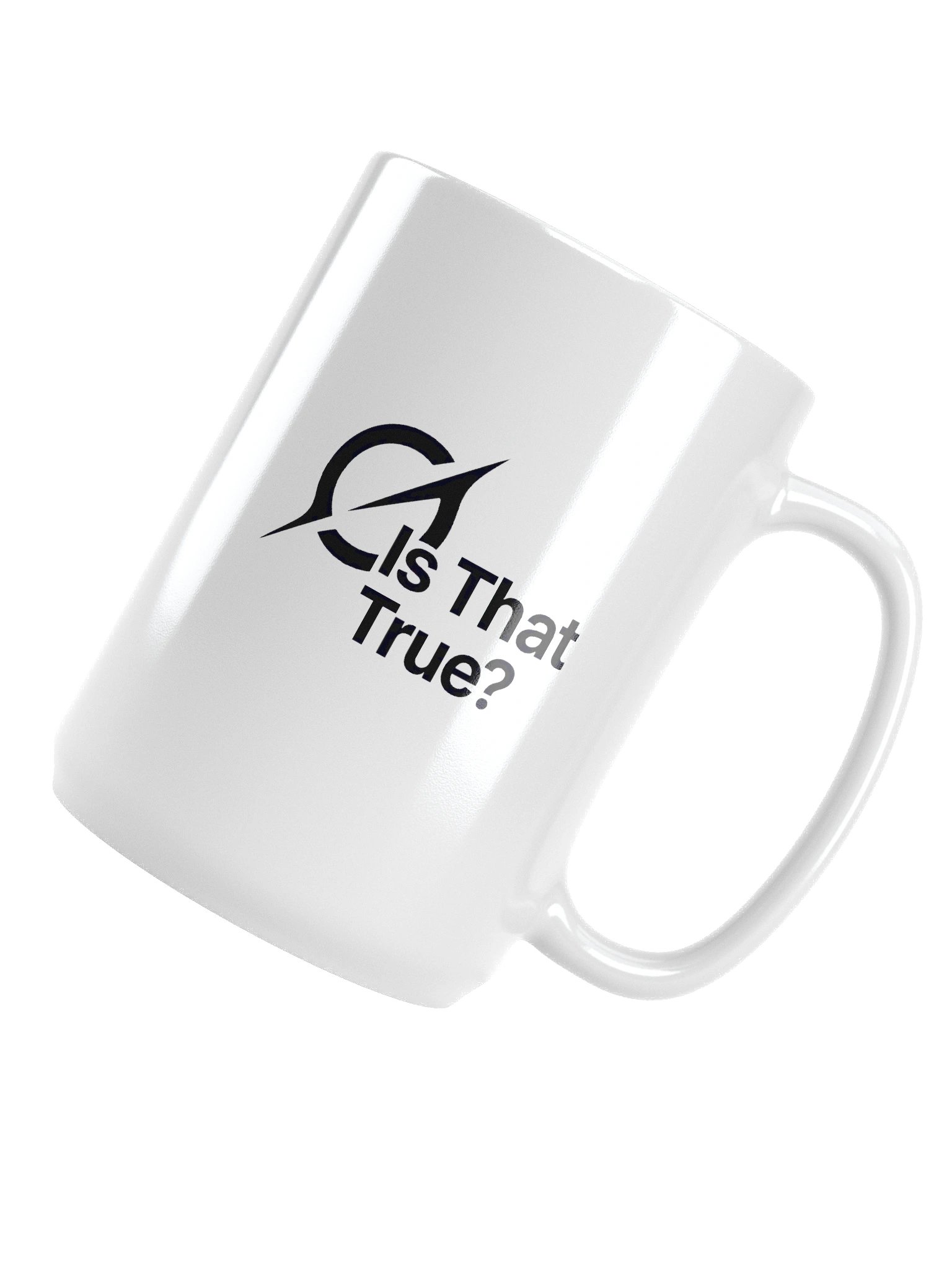 "Is That True?" - Grok Fact-Check Ceramic Mug | X/Twitter Skeptic's Essential Coffee Cup (11 oz & 15 oz) product image (5)