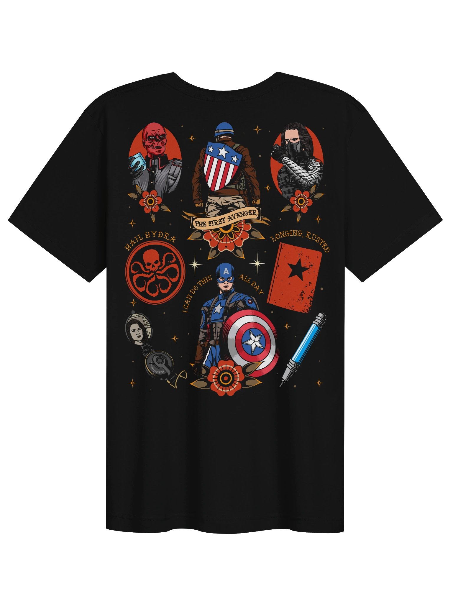 Captain America Flash - Tee(Front & Back) product image (1)