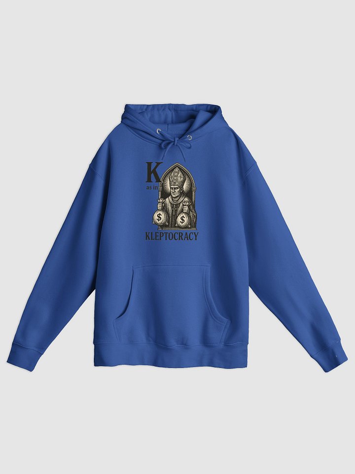 K as in kleptocracy premium pullover hoodie by dark alphabet product image (1)