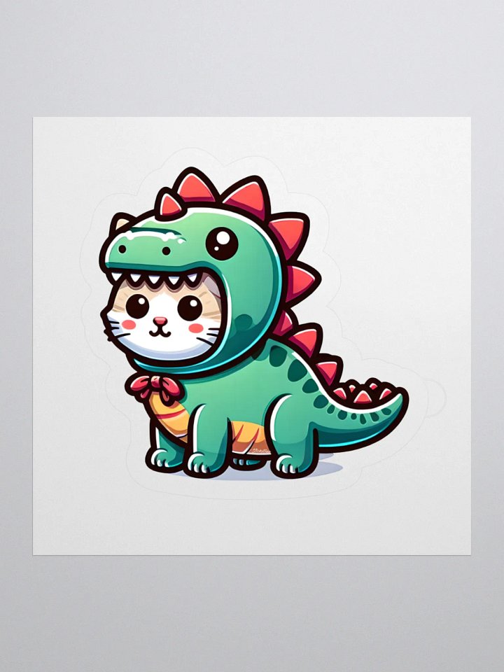 Dino Cat Sticker product image (1)