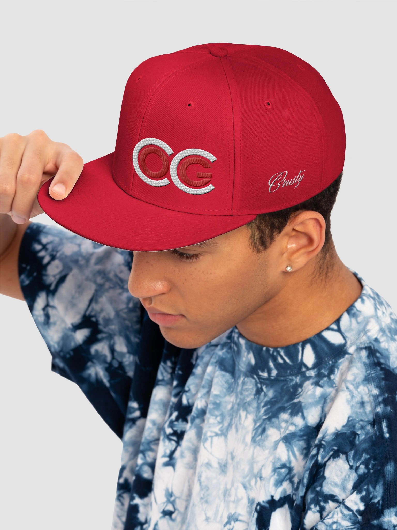 Cocoa Crusty CCOG Flatbill - White/Red on Red product image (7)