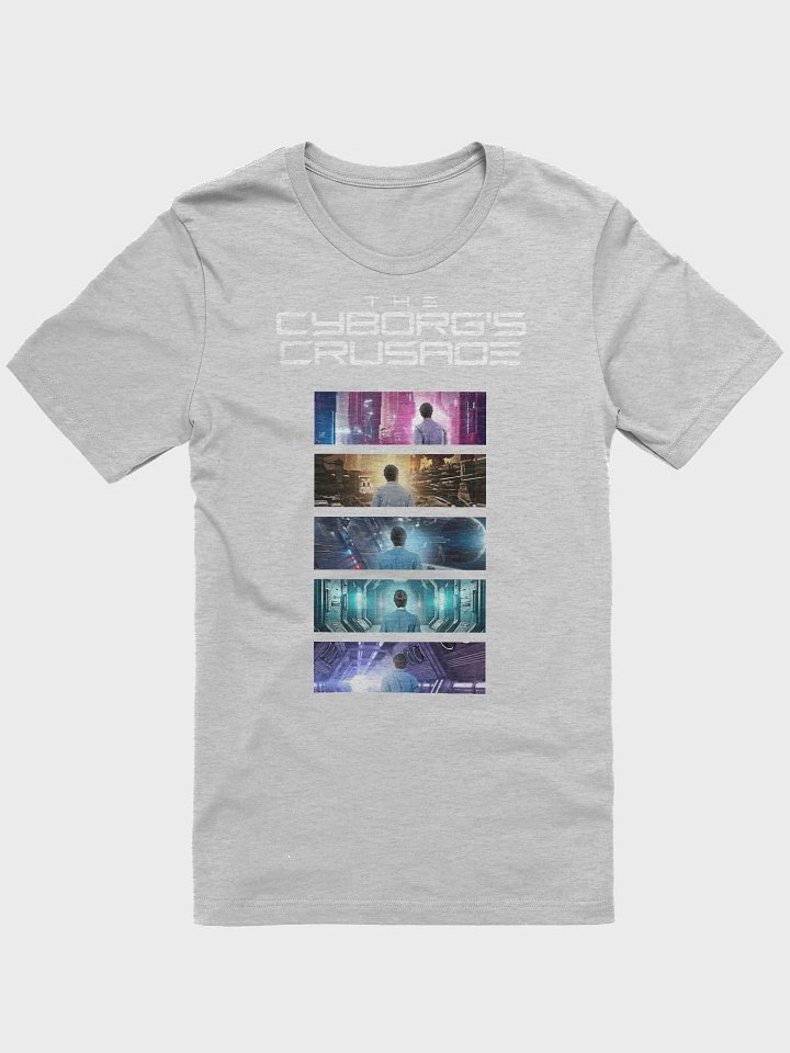 The Cyborg's Crusade White Logo Bella + Canvas Supersoft T-shirt product image (1)