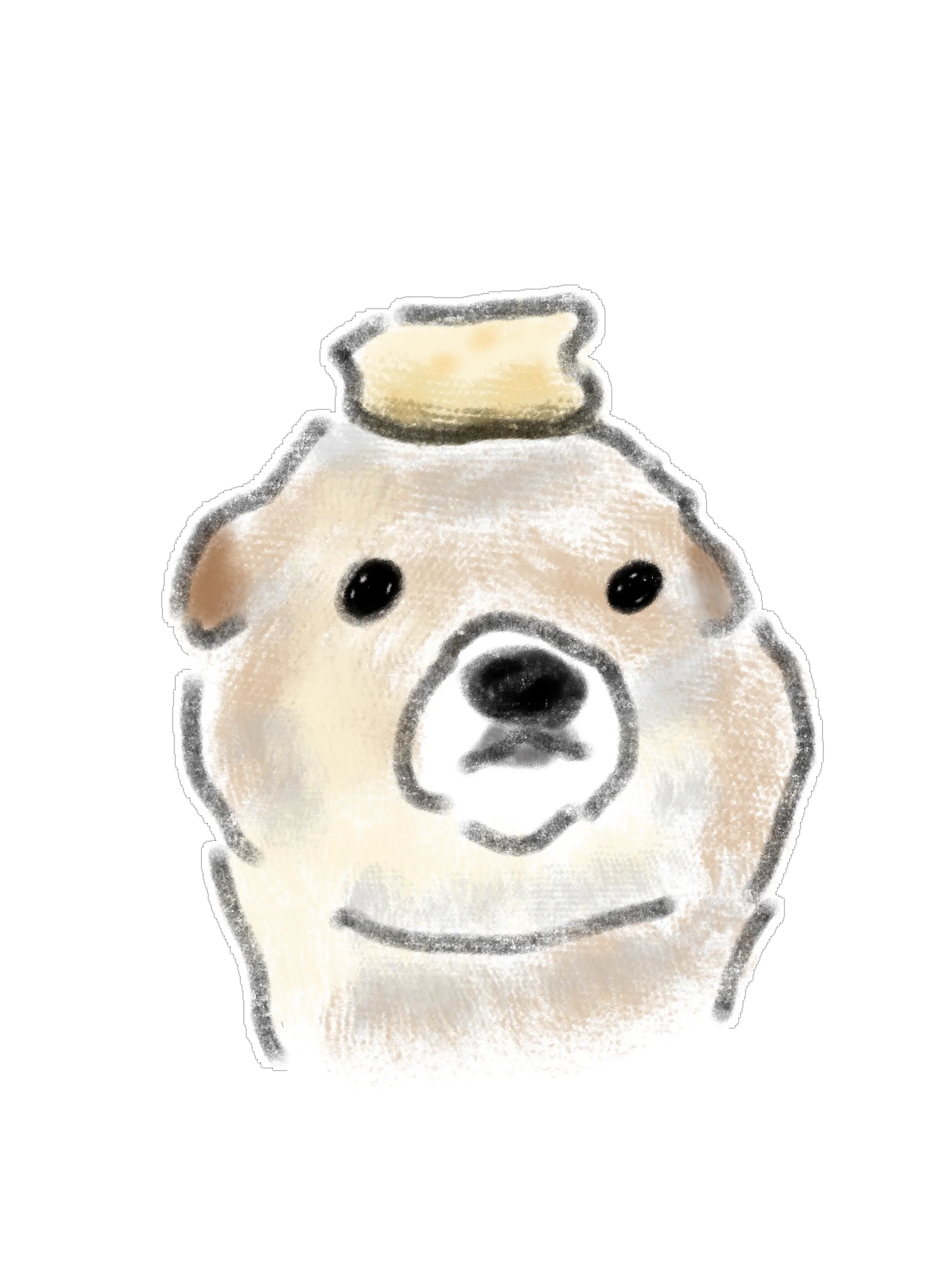 Aesthetic Hand-Drawn Watercolor Dog Sticker & Clipart Pack product image (8)