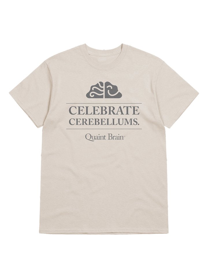 Quaint Brain™ Celebrate Cerebellums Heavyweight Cotton Tee product image (1)