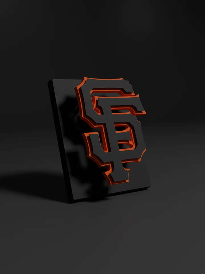 San Francisco Giants 3D Printed Floating Logo Sign (Digital File Only) product image (1)