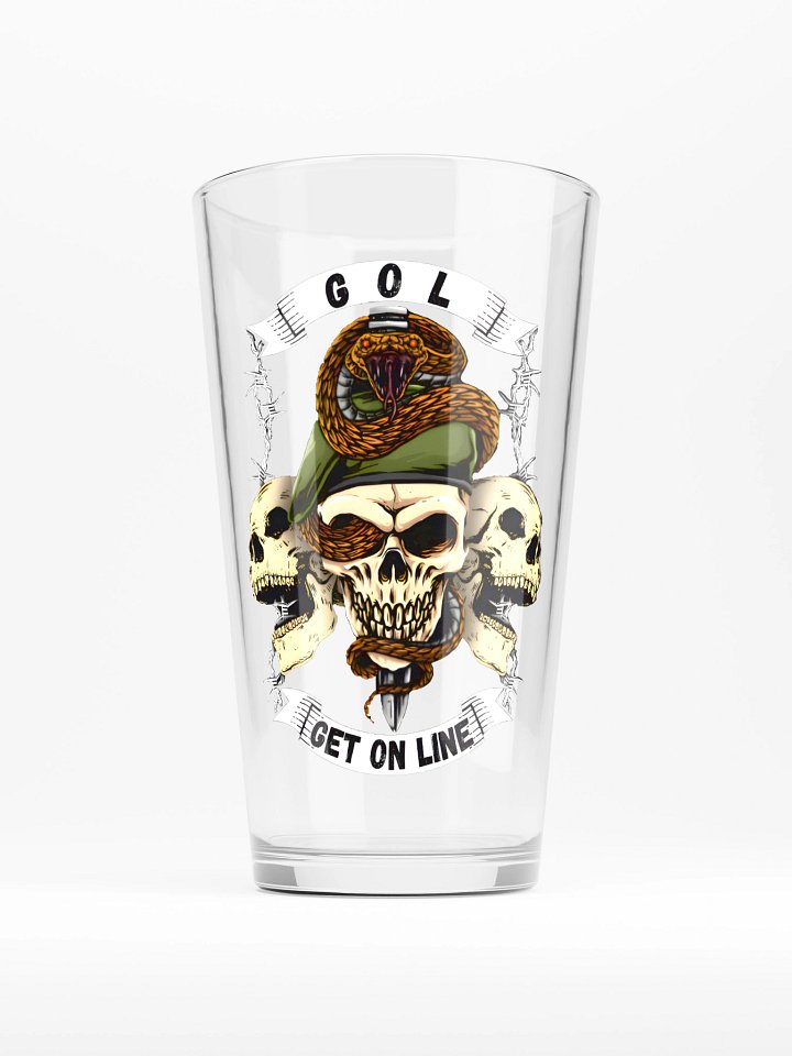 Get On Line Shaker Pint Glass product image (1)