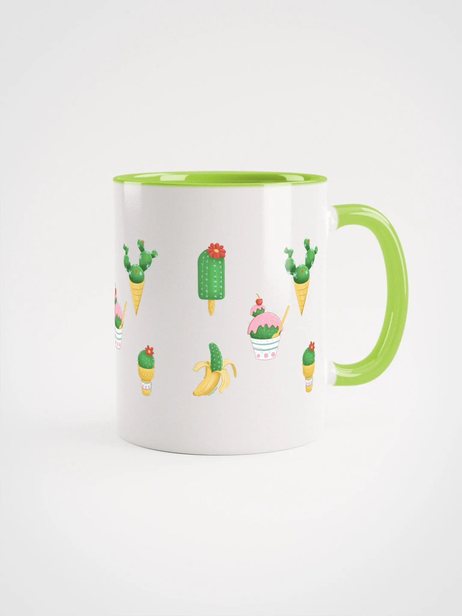Prickly Treats Mug with Green Interior product image (1)