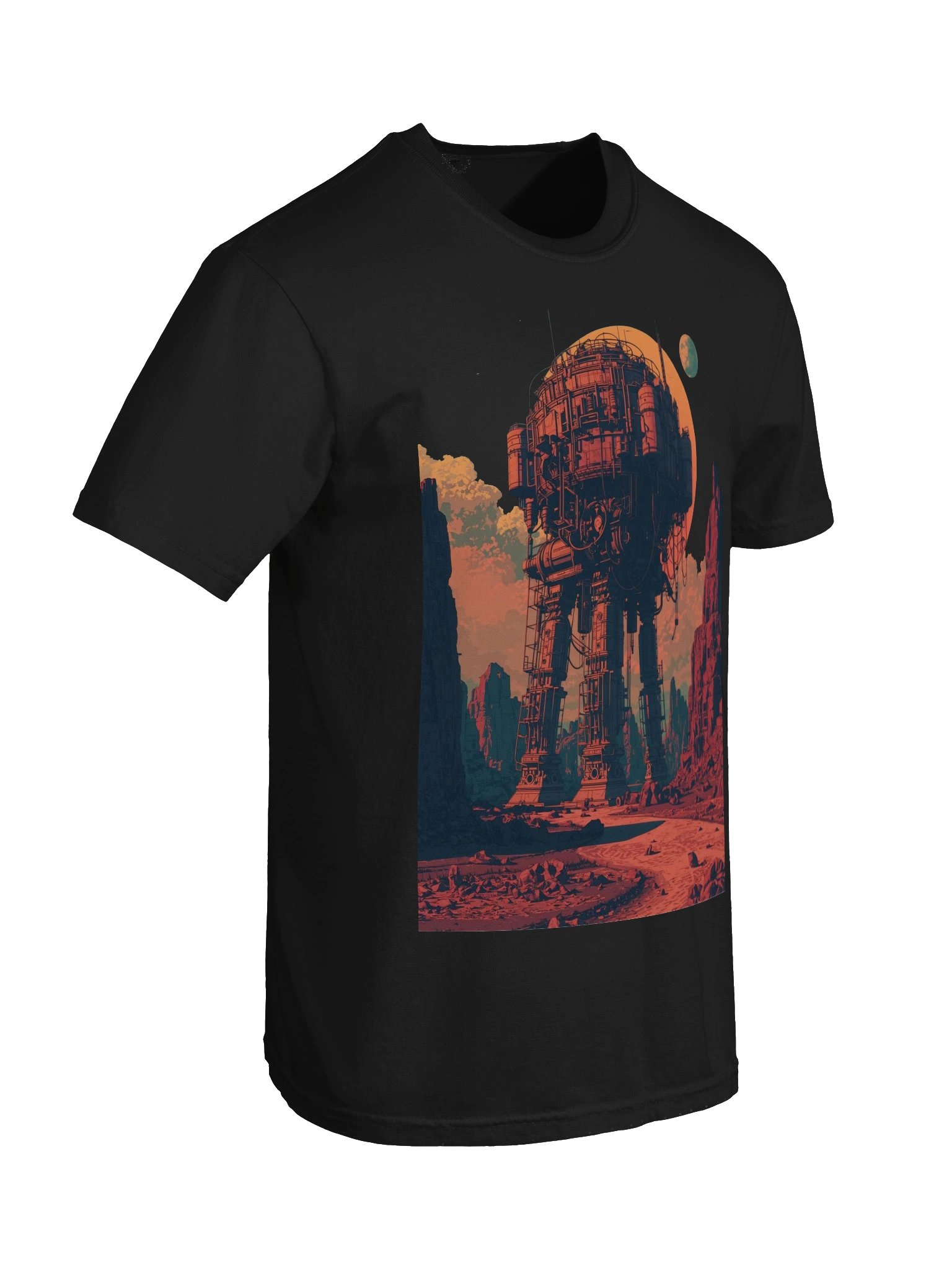 Retro-Futurist Desert Giant Heavyweight T-Shirt product image (4)