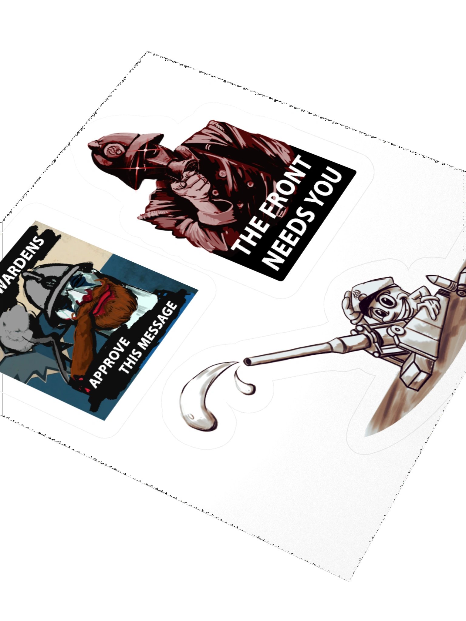 "Blue Rose" regiment Meme Sticker pack product image (9)