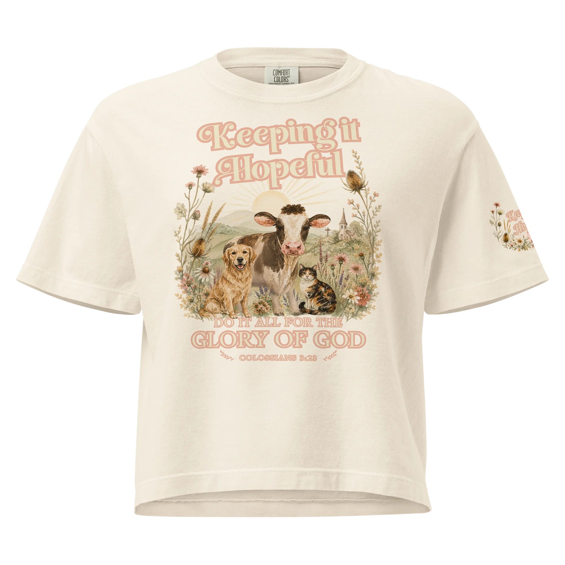Women's Glory of God Heavyweight Boxy Tee product image (3)
