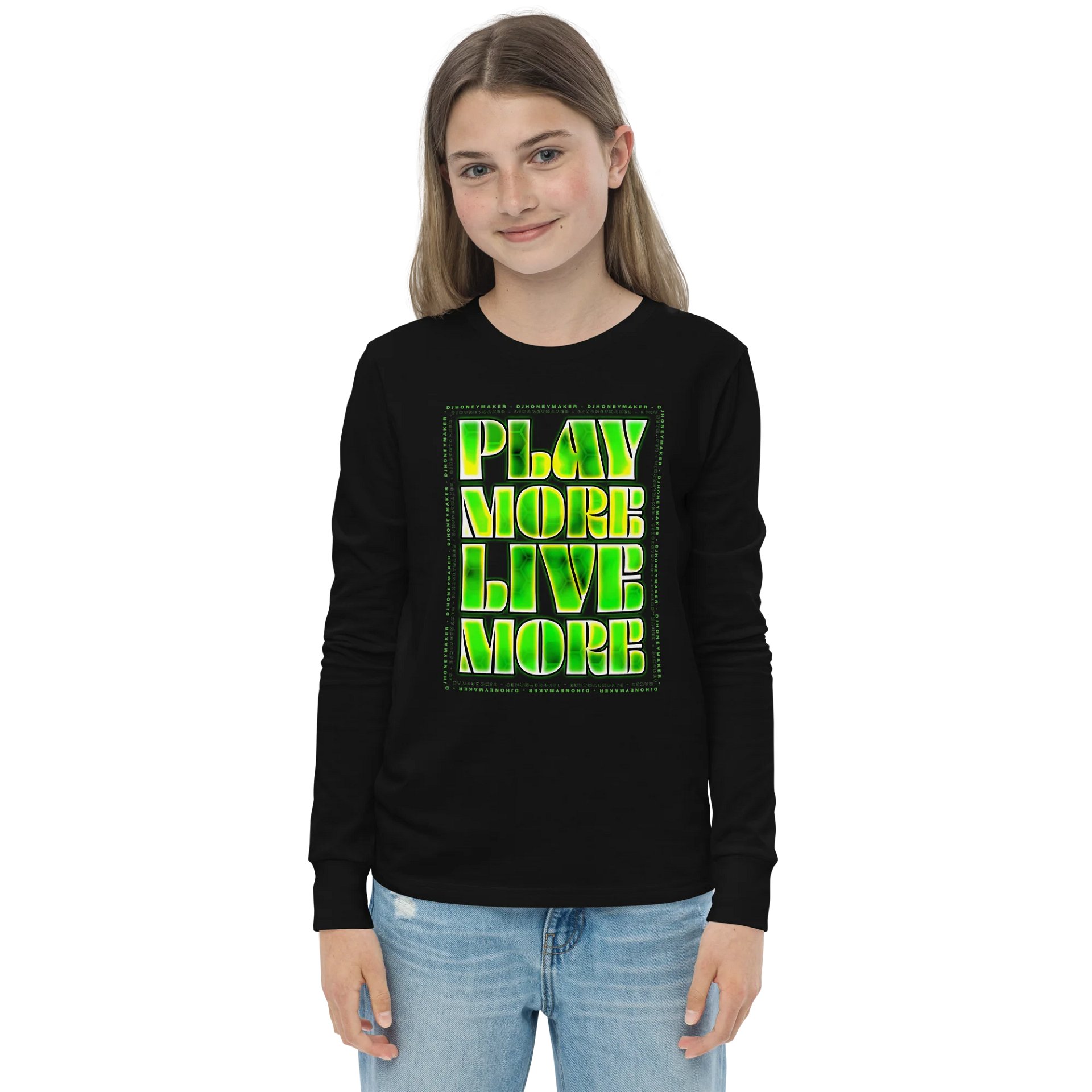 Play More Live More Youth Long Sleeve T-Shirt product image (9)