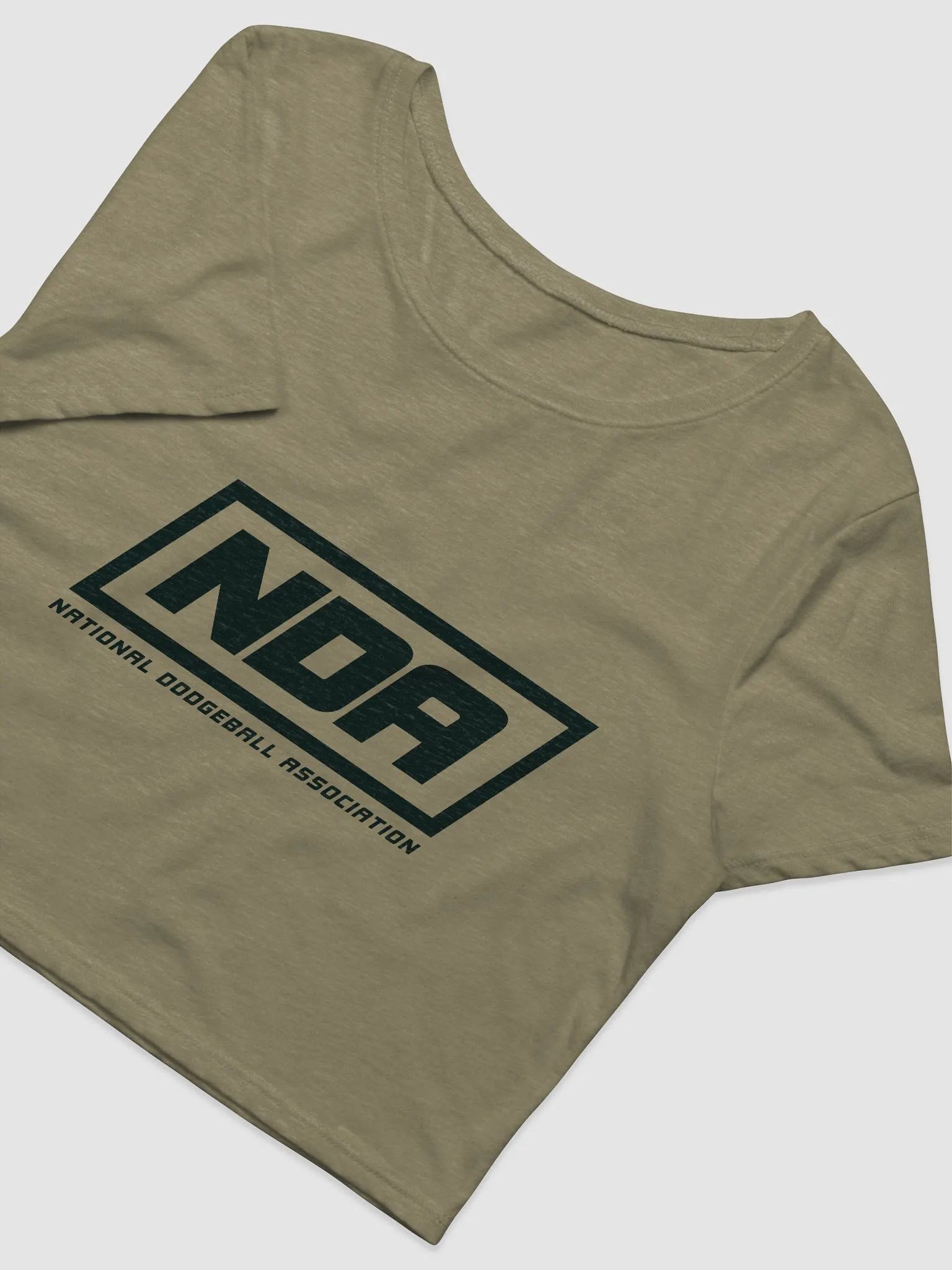 National Dodgeball Association Crop Top (Dark) product image (6)