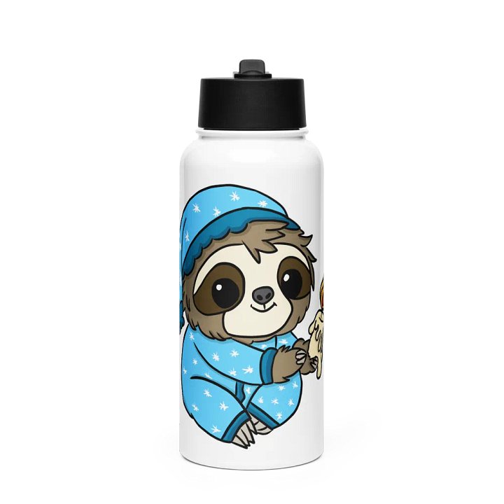 Stainless Steel Water bottle With Straw - Night product image (1)