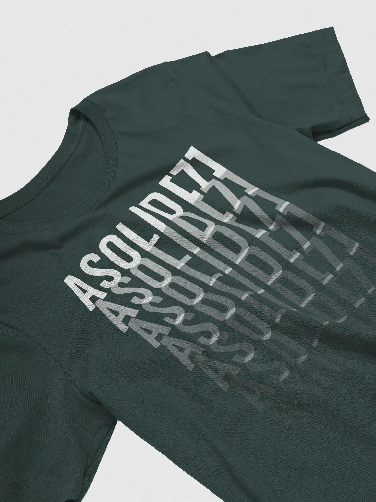 ASolid[7] Repeat Fade White Design Tee Shirt product image (1)