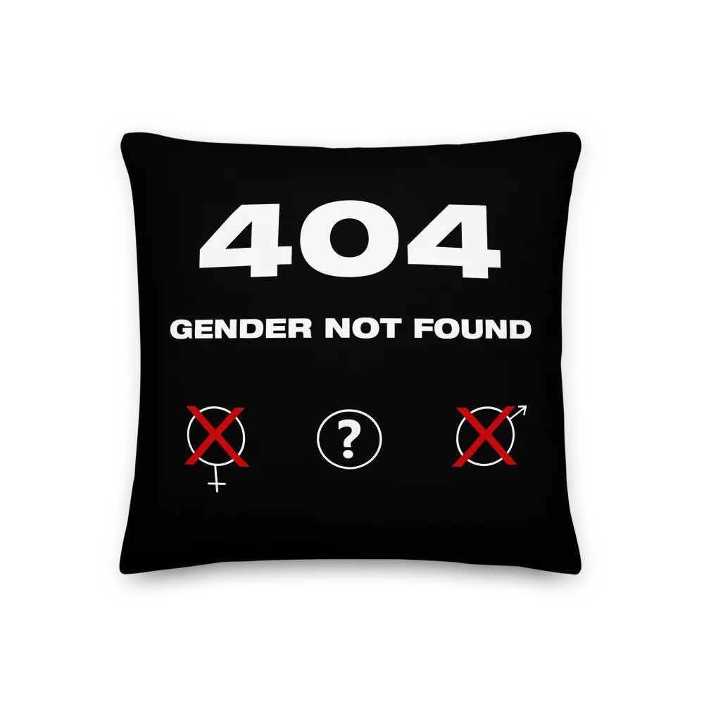 404 Gender Not Found Pillow product image (1)