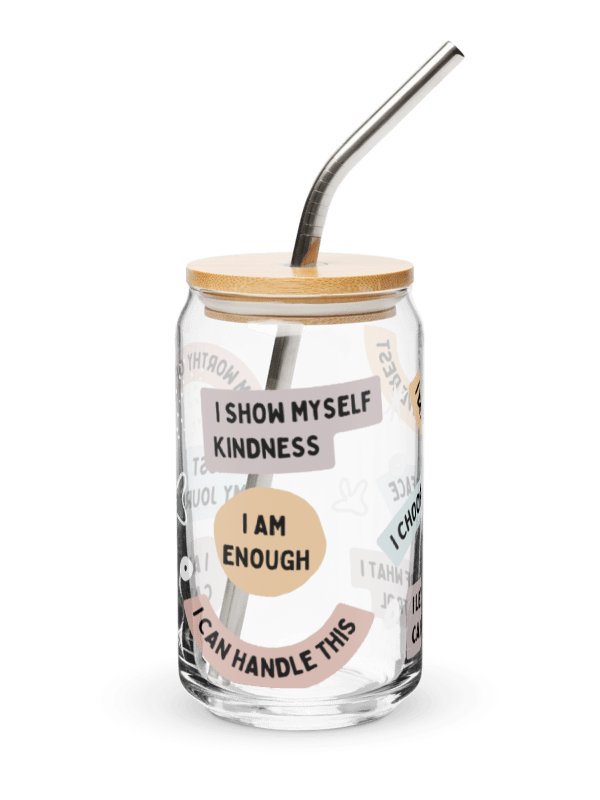 Mindful Affirmations Can-Shaped Glass – 16oz product image (8)