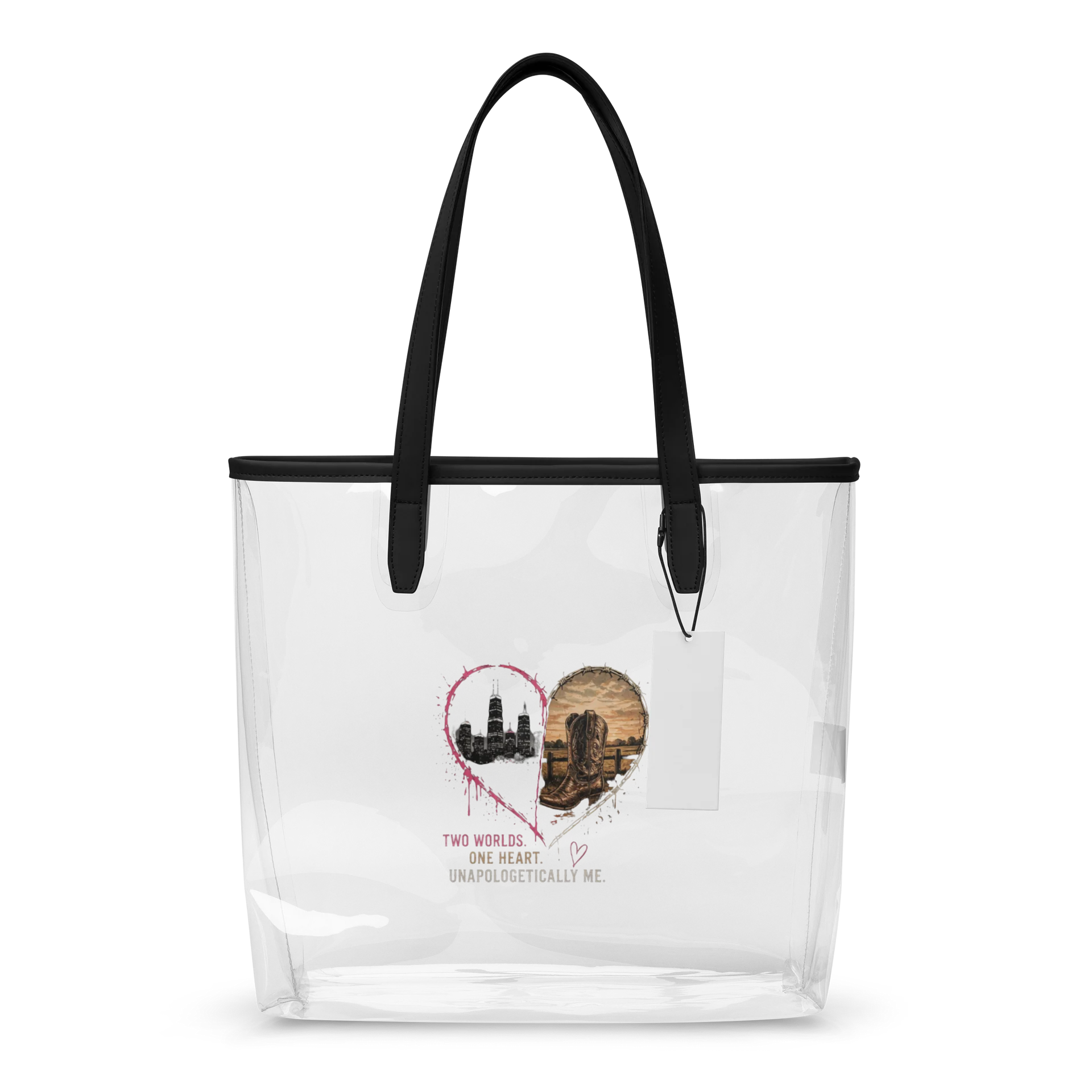 Two Worlds. One Heart. Clear Tote product image (1)