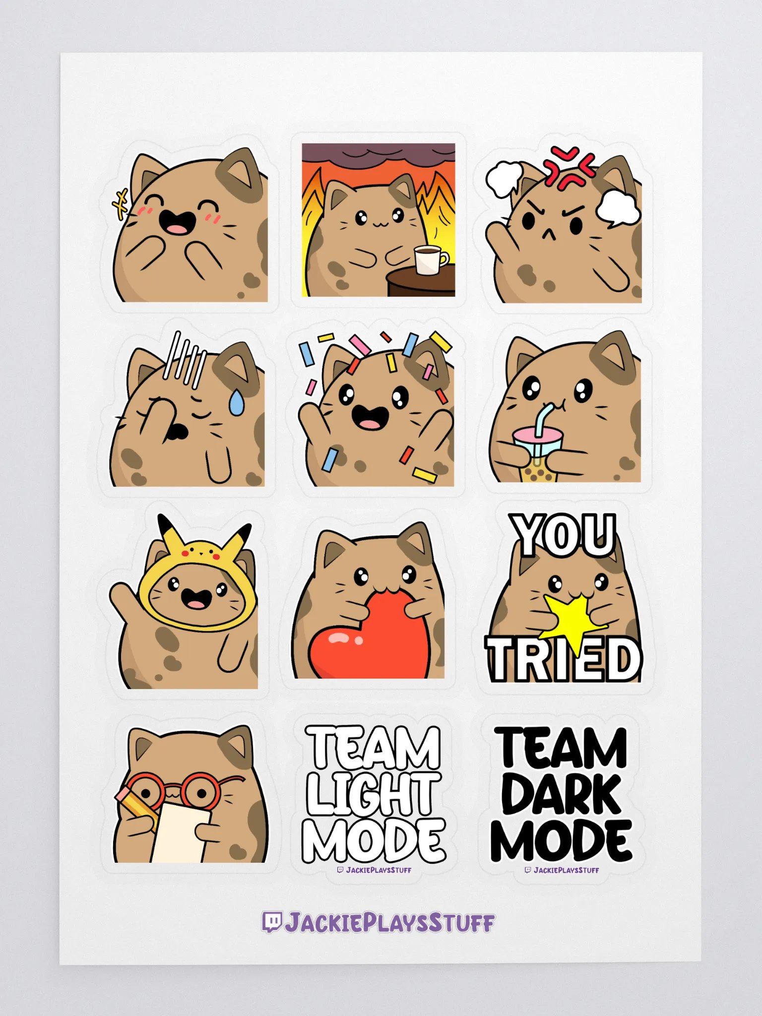 Emote Sticker Sheet product image (3)