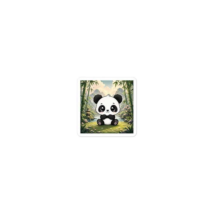 Cute Baby Panda Bamboo Forest Sticker product image (1)